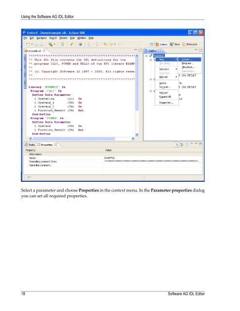 Software AG IDL Editor - Software AG Documentation