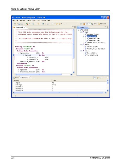 Software AG IDL Editor - Software AG Documentation