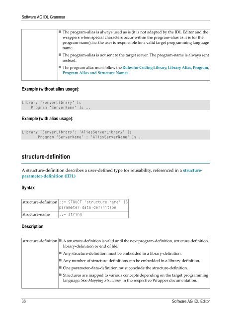 Software AG IDL Editor - Software AG Documentation