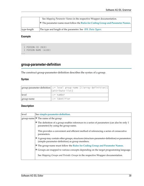 Software AG IDL Editor - Software AG Documentation