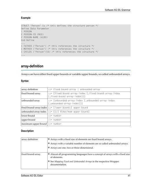 Software AG IDL Editor - Software AG Documentation