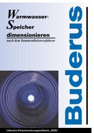 Dimensionierungshilfe DiWa - Buderus