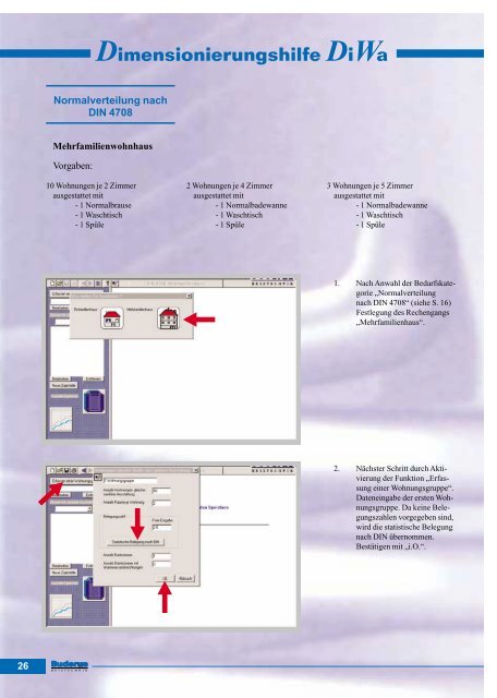 Dimensionierungshilfe DiWa - Buderus