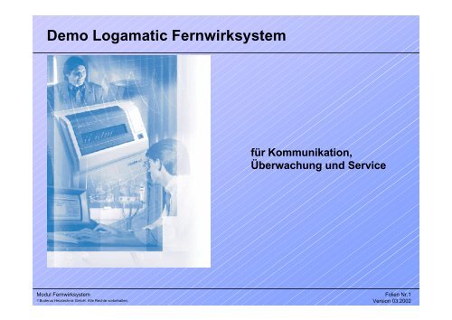Demo Logamatic Fernwirksystem - Buderus