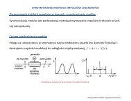 OTRZYMYWANIE KRÃ“TKICH IMPULSÃ“W LASEROWYCH ...