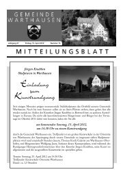 Einladung zum Kunstrundgang - Warthausen