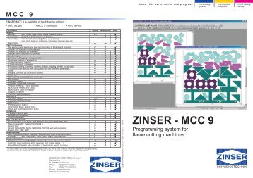 ZINSER - MCC 9 - Zinser Schweisstechnik GmbH