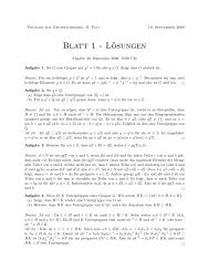 Blatt 1 - Lösungen