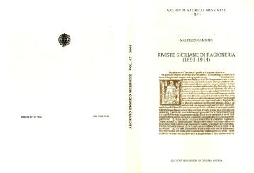 riviste siciliane di ragioneria - Società Messinese di Storia Patria