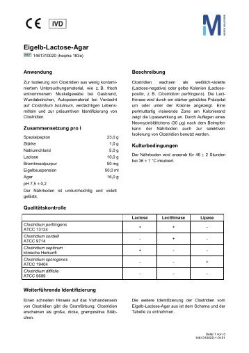 Eigelb-Lactose-Agar - Heipha Dr.Müller GmbH