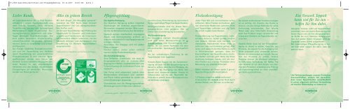 Pflegeempfehlung Fleckenbeseitigung Ein Vorwerk Teppich Kann