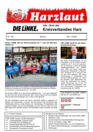 Harzer LINKE tritt zur Kommunalwahl am 7. Juni - DIE LINKE. Harz