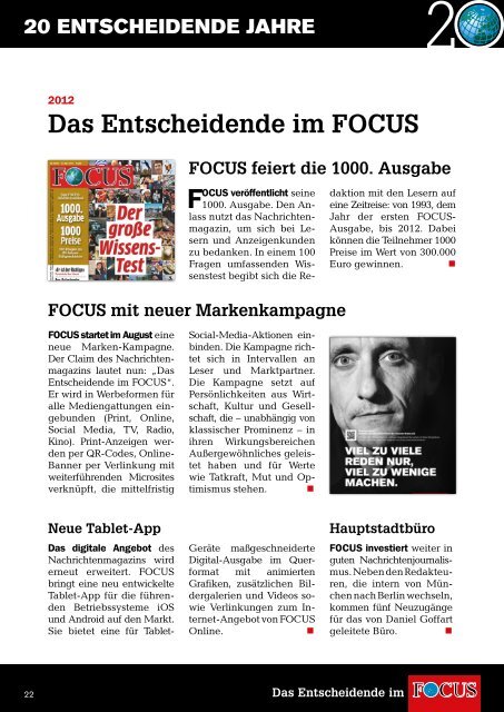 FOCUS - Chronik einer Medieninnovation - Das Entscheidende im ...