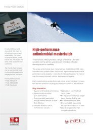 High-performance antimicrobial masterbatch - HeiQ Materials