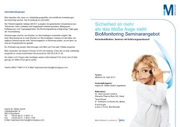 Programm und Anmeldeunterlagen - Heipha Dr.Müller GmbH