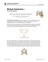Birkat Kohanim - The Priestly Blessing - Hebrew for Christians