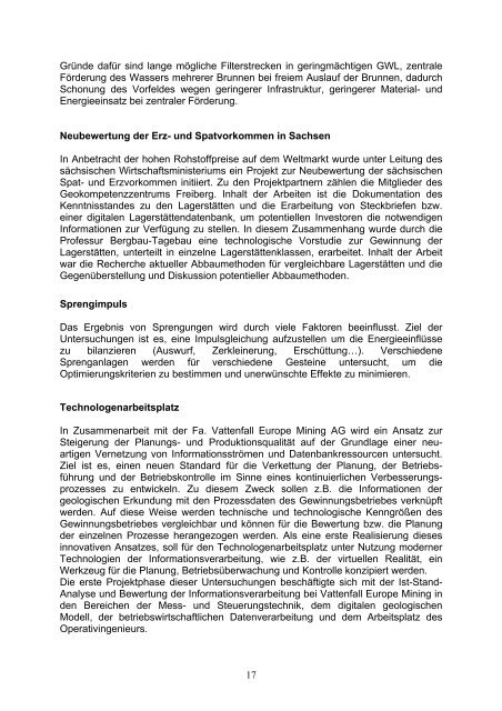 Jahresbericht 2007 - Institut für Bergbau und Spezialtiefbau - TU ...