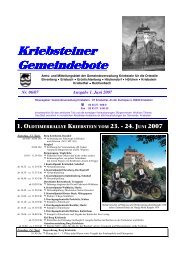 Kriebsteiner Gemeindebote - Gemeinde Kriebstein