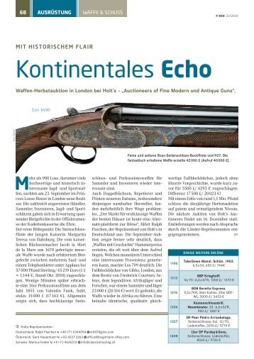Kontinentales Echo - Classic Shooting