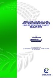 UREA CASALE TECHNOLOGIES AND ... - CASALE GROUP