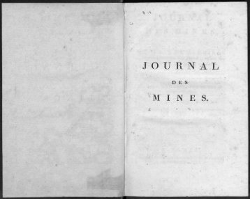 MINES. - Journal des mines et Annales des mines 1794-1881.