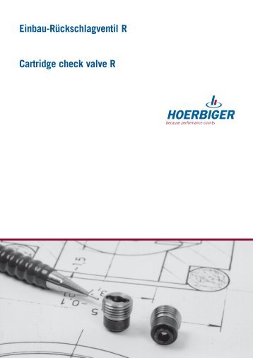 Einbau-Rückschlagventil R Cartridge check valve R - Hoerbiger