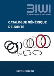 CATALOGUE GéNéRIQUE DE JOINTS - Biwi