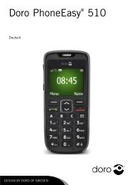 Bedienungsanleitung Doro PhoneEasy 510