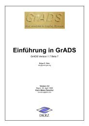 Einführung in GrADS - Model & Data