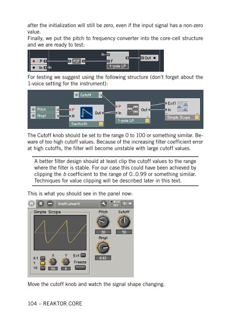 1. First steps in Reaktor Core - Native Instruments