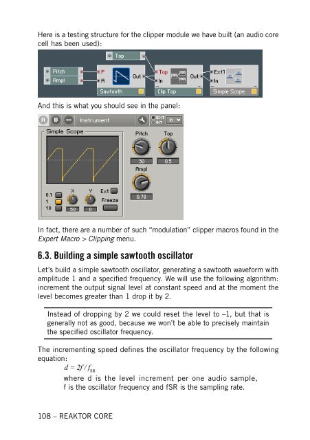 1. First steps in Reaktor Core - Native Instruments