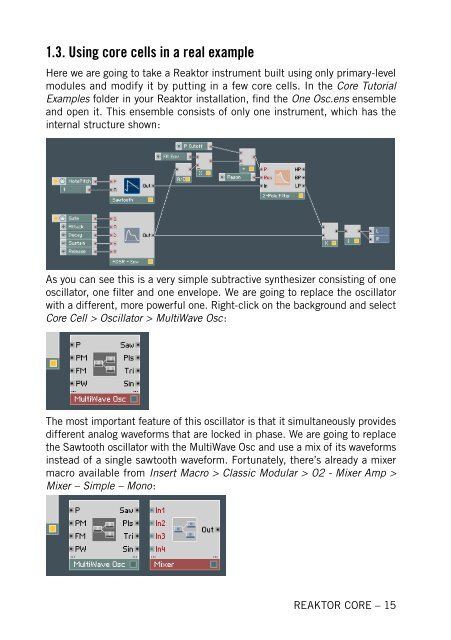 1. First steps in Reaktor Core - Native Instruments