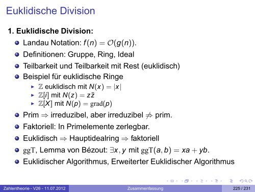Euklidische Division - CITS