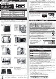 USER MANUAL - LRP