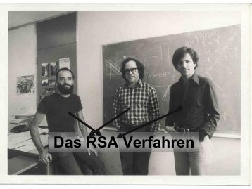 Das RSA Verfahren - Institut für Kryptographie und Sicherheit (IKS)