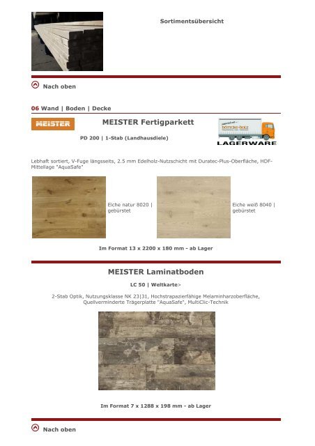 Siebdruckplatten im XXL- Format 3850 x 2150 mm ... - HÃ¶ttcke Holz