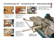 Universalanschlag A97 - Universal Fence A97 - Guide Universel A97