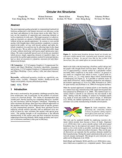Circular Arc Structures