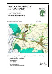 1.) Ortsteil Wiesen, Bebauungsplan Nr. 32 