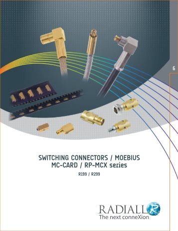 switching connectors / Moebius Mc-card / rP-Mcx series - Radiall