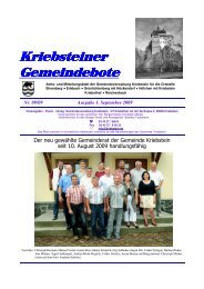 Kriebsteiner Gemeindebote - Gemeinde Kriebstein