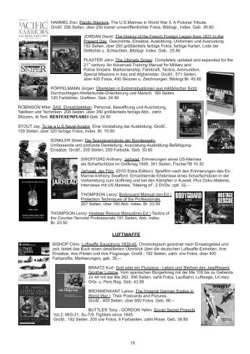 Katalog Mai 2006: Teil 3: Luftwaffe, Kriegsmarine, Panzerwaffe