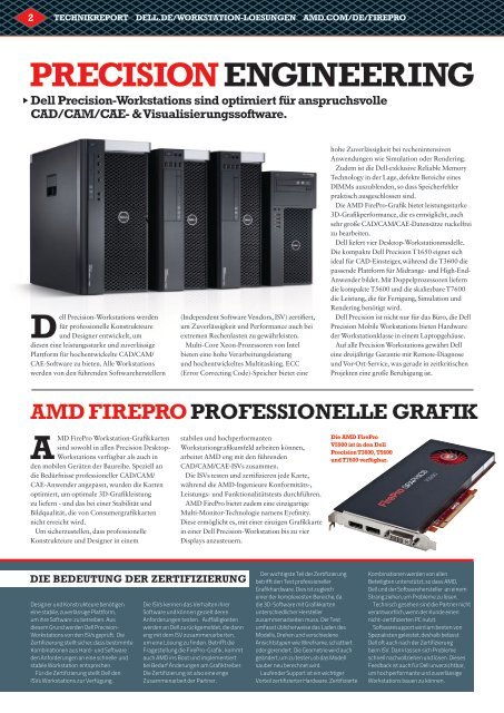 Dell Precision-Workstations mit AMD FirePro-Grafikkarten verändern ...