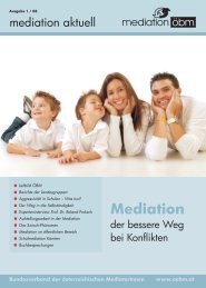 Mediation und ÖBM