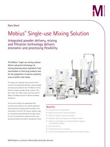 Mobius® Single-use Mixing Solution - Millipore