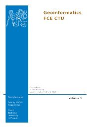 Geoinformatics FCE CTU 2008, Volume 3 - Czech Technical ...