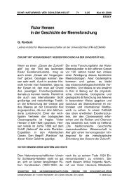 Victor Hensen in der Geschichte der Meeresforschung