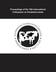 Proceedings of the 10th International Colloquium on Paratuberculosis
