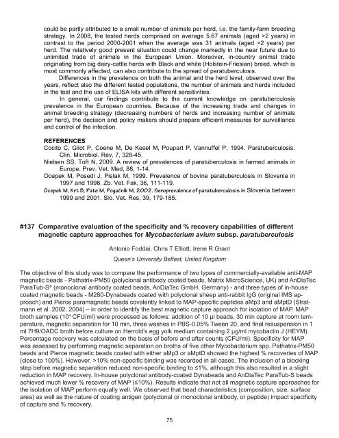 Proceedings of the 10th International Colloquium on Paratuberculosis