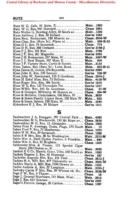 bell telephone directory rochester - Monroe County Library System